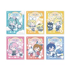 Piapro Characters x Sanrio Characters Acrylic Card 02 Collaboration Illustration Box Set