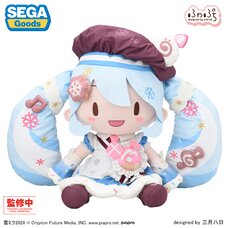 Snow Miku 2026 Fuwapuchi Dodeka Jumbo Plushie