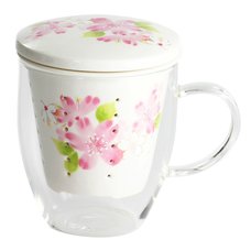 Hana Misato Covered Tea Strainer Mug