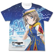 Love Live! Sunshine!! You Watanabe Happy Party Train Ver. White Graphic T-Shirt