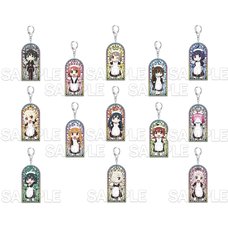 Nijiyon Animation Stained Glass Style Keychain