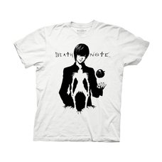 Death Note Light with Ryuk in Silhouette Adult T-Shirt