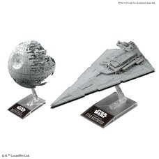 Star Wars 1/2700000 Scale Death Star II & 1/14500 Scale Star Destroyer