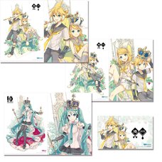 Hatsune Miku & Kagamine Rin/Len 10th Anniversary A4 Clear File + Sticker Set