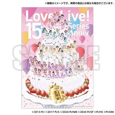 Love Live! Series Store Love Live! Series 15th Anniversary Foil-stamped A4 Acrylic Panel 15th Anniversary Illustration