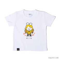 Hatsune Miku Piapro Kids! Kagamine Rin Kids' White T-Shirt