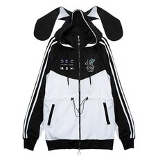 LISTEN FLAVOR From the Mirai Bunny Ear Jersey Hoodie