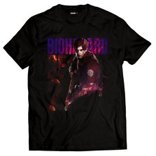 Resident Evil 2 Leon S. Kennedy Black T-Shirt
