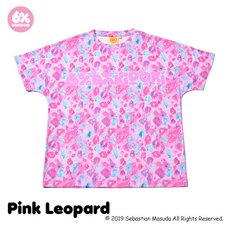 6%DOKIDOKI Colorful Rebellion Animal Pink Leopard T-Shirt