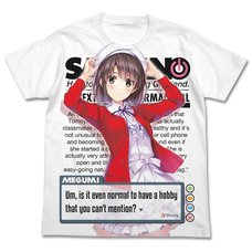 Saekano: How to Raise a Boring Girlfriend Megumi Kato Original Heroine Ver. Full-Color White T-Shirt