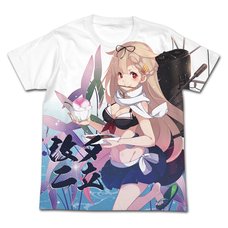 Kantai Collection -KanColle- Yuudachi Swimsuit Mode Graphic White T-Shirt