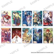 A Certain Scientific Railgun Comic Series Tradable Acrylic Card B Complete Box Set
