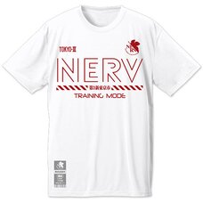 Evangelion NERV Training Quick Drying White T-Shirt
