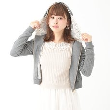 earth music&ecology Lace Hoodie