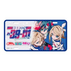 Racing Miku 2025 Ver. Number Plate Style Aluminum Plate Rd.2 Fuji