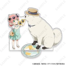 Spy x Family Acrylic Stand Anya & Bond: Summer Odekeke Ver.