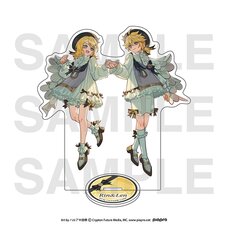 Piapro Characters Hatsune Miku Symphony Collaboration Cafe 10th Anniversary Party Life-Size Acrylic Stand Kagamine Rin & Kagamine Len