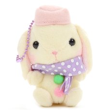 Pote Usa Loppy Snowman Rabbit Plush Collection (Mini Strap)