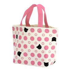 Polka Dots & Cats Small Tote Bag
