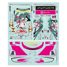 Hatsune Miku GT Project GSR Character Customization Series 051: Racing Miku 2025 Ver. 1/10 Scale Sticker Set