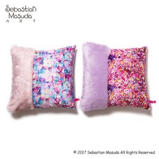 6%DOKIDOKI Fur x Colorful Rebellion Cushion Cover
