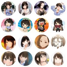 Ganbare Douki-chan Working Super Hard Trading Pin Badge Complete Box Set