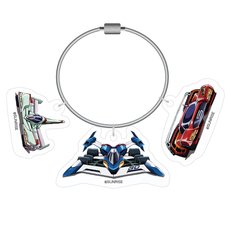 Future GPX Cyber Formula Cyber Machine 3-Piece Acrylic Keychain 35th Anniversary Key Visual Ver.