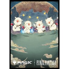 Magic: The Gathering Final Fantasy Players Card Sleeve MFS-54 Woodblock Print Borderless Edition Moogles' Valor