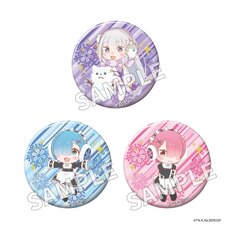 Re:Zero -Starting Life in Another World- Mini-Character Glimmering Tin Badge Set Winter Ver.