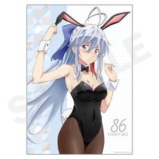 86 -Eighty Six- Anime Black Bunny Lena A3-Size Clear Poster