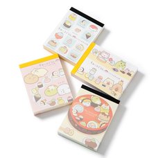 Sumikko Gurashi Sushi Party Cloth-Bound Memo Pad
