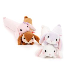 Pote Usa Loppy Long Squeaking Rabbit Plush Collection