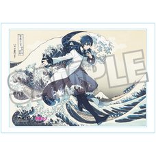 Katsushika Hokusai x Hatsune Miku by Rella Serial Numbered A3 Acrylic Panel Kaito: The Great Wave Off Kanagawa