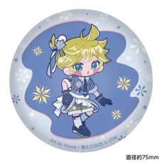 Snow Miku 2025 Punipuni Tin Badge Kagamine Len: Itousa Ver.