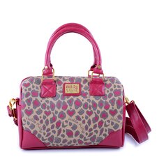 Hello Kitty Berry & Brown Leopard Crossbody Bag