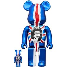 BE@RBRICK Sex Pistols "God Save The Queen" Chrome Ver. 100％ & 400％