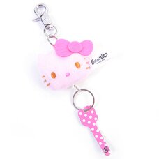 Hello Kitty Plush Reel Key Ring (Pink)