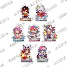 No Game No Life 10th Anniversary Trading Acrylic Stand Keychain (1 Pack)