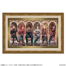 Resident Evil 30th Anniversary Art Framed Character Fine Graph Thrones