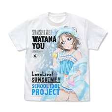 Love Live! Sunshine!! You Watanabe Pajamas Ver. White Graphic T-Shirt