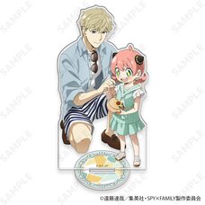 Spy x Family Acrylic Stand Loid & Anya: Summer Odekeke Ver.