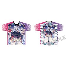 Snow Miku x Hirohako Full Graphic T-shirt Hirohako 25-26 Art by iXima