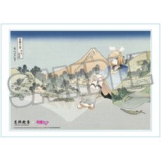 Katsushika Hokusai x Hatsune Miku by Rella Serial Numbered A3 Acrylic Panel Kagamine Rin: Reflection in Lake at Misaka in Kai Province