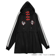 LISTEN FLAVOR Ranma 1/2 Collaboration Ranma & Genma(Panda) Jersey Dress Black