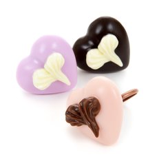 Q-pot. Parlor Heart on Heart Chocolate Rings
