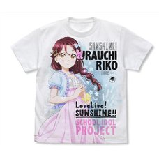 Love Live! Sunshine!! Riko Sakurauchi Pajamas Ver. White Graphic T-Shirt
