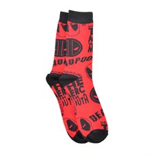 Marvel Deadpool All-Over Print Crew Socks