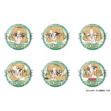 Magic Knight Rayearth Tin Badge Set Fuu Hououji ga Ippai Selection