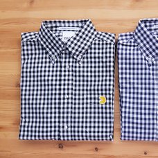 Pac-Man Gingham Checkered Long-Sleeve Shirt