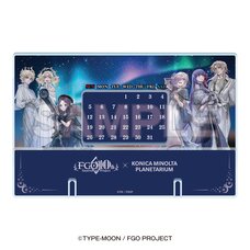 Fate/Grand Order x Konica Minolta Planetarium A Tale of the Stars with Servants Acrylic Calendar